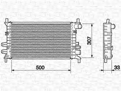 MAGNETI MARELLI 350213498000 -  Радиатор, охлаждение двигателя